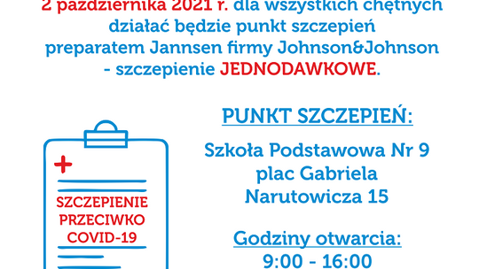 2 października kolejna akcja szczepień w Malborku