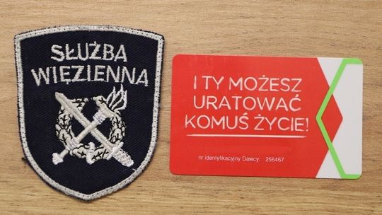 2 zbiórki krwi dla funkcjonariusza Służby Więziennej w Sztumie i Gdańsku.