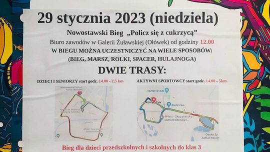 31. Finał WOŚP. Nowostawski Bieg "Policz się z cukrzycą"