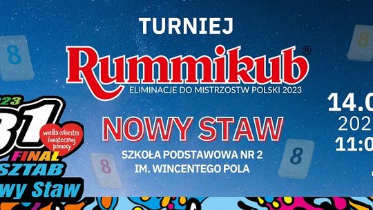 31. Finał WOŚP. Turniej RUMMIKUB w Nowym Stawie.