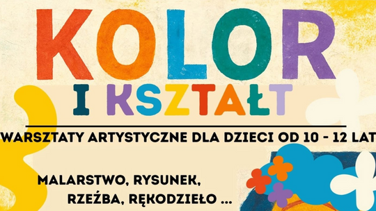 🎧Posłuchaj: "Kolor i Kształt" – warsztaty, gdzie liczy się dobra zabawa! Rysunek, rzeźba i kolaż w jednym.