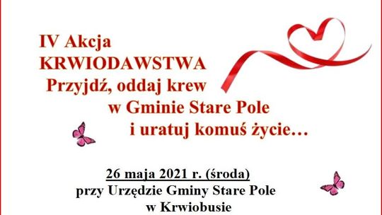 Akcja poboru krwi w Starym Polu. Ruszyło przyjmowanie zgłoszeń.