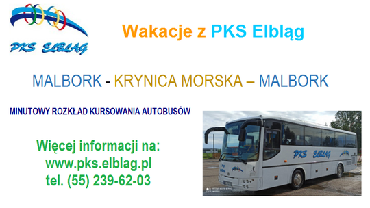 Autobusem z Malborka  do Krynicy Morskiej 