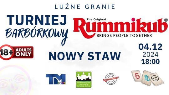 Barbórkowy Turniej Rummikub dla dorosłych w Nowym Stawie