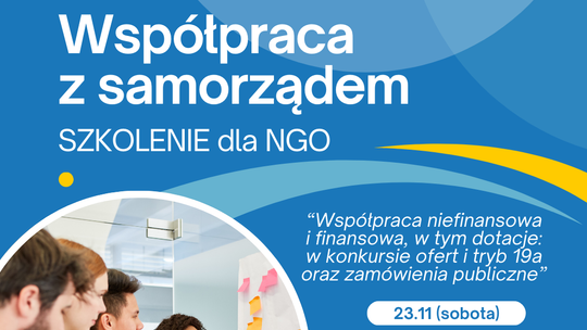 Bezpłatne szkolenie COP dot. współpracy z samorządem dla pomorskich organizacji