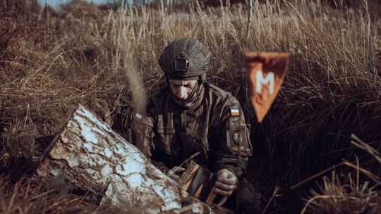 Ćwiczenie saperów 7 PBOT z Malborka, Słupska, Kościerzyny i Gdyni.