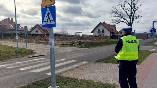 Czwartkowa akcja malborskiej drogówki „BEZPIECZNY  PIESZY”.