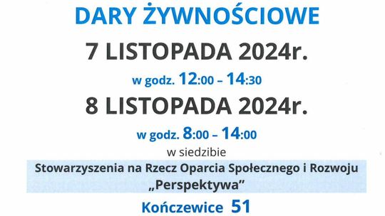 Dary żywnościowe po raz kolejny trafią do mieszkańców Gminy Miłoradz.