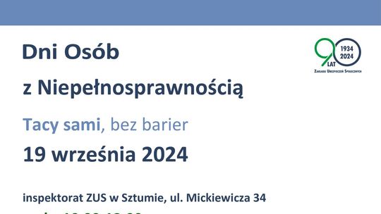 Dni Osób z Niepełnosprawnością w Inspektoracie ZUS w Sztumie