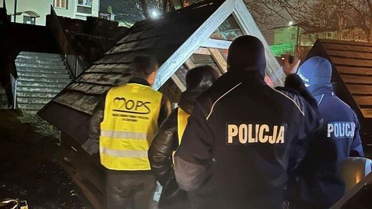 Działania sztumskich policjantów na rzecz osób w kryzysie bezdomności.