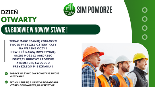 Dzień Otwarty Budowy Społecznej Inicjatywy Mieszkaniowej w Nowym Stawie.