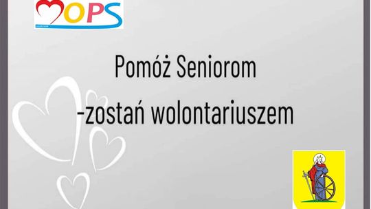 Dzierzgoń. Zostań wolontariuszem, pomóż seniorom.