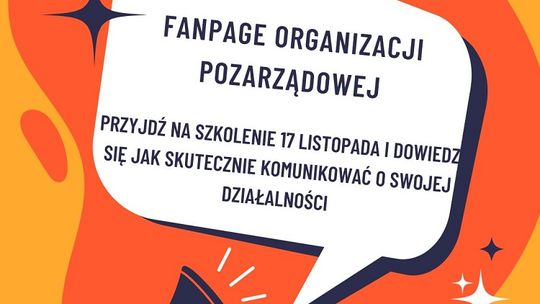 "Fanpage Organizacji Pozarządowych" - szkolenie dla malborskich NGO.