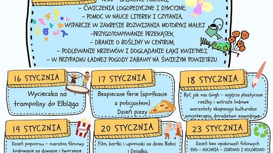 Ferie 2023 w Centrum Wsparcia Rodziny w Dzierzgoniu