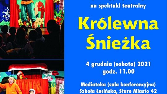 Festiwal Boże Narodzenie w Sztuce. Spektakl "Królewna Śnieżka" w malborskiej Mediatece, konkursy i warsztaty