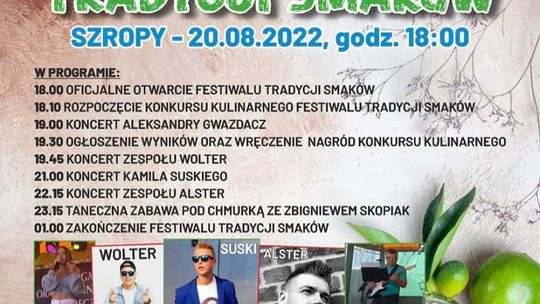 Festiwal Tradycji Smaków w Szropach.