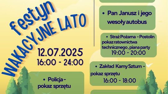 Festyn "Wakacyjne Lato" w Czerninie.