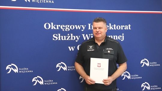 Funkcjonariusz z Malborka wyróżniony przez Dyrektora Generalnego Służby Więziennej