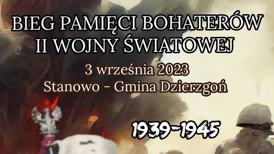 Gmina Dzierzgoń. Bieg Pamięci Bohaterów II Wojny Światowej.