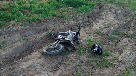 Gmina Miłoradz. Policyjny pościg za 16-latkiem kierującym motocyklem typu cross. Apel do rodziców.