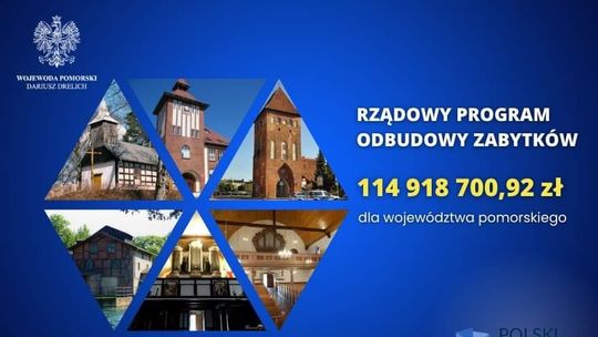 Gmina Miłoradz. Ponad milion złotych dofinansowania na ratowanie zabytków.