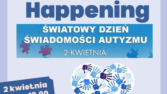 Happening z okazji Światowego Dnia Świadomości Autyzmu w Dzierzgoniu.