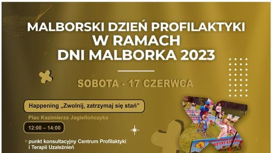 Happening „ Zwolnij, zatrzymaj się stań” w Malborku.