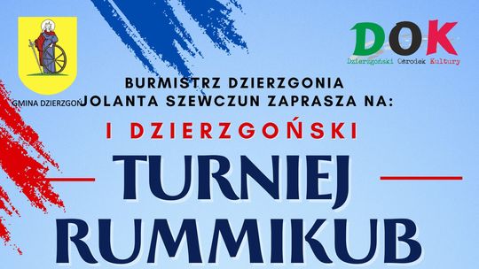 I Turniej Rummikub w Dzierzgoniu.