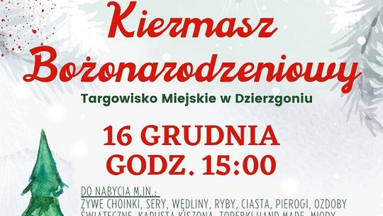 Kiermasz Bożonarodzeniowy 2022 w Dzierzgoniu.