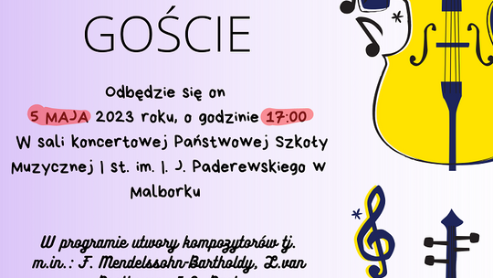 Koncert absolwentów w Szkole Muzycznej w Malborku.