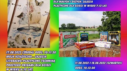 Lato 2022 w Miejskiej Bibliotece Publicznej w Malborku