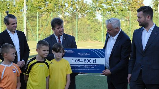 Malbork. 1 054 800 zł dotacji z programu Sportowa Polska dla miasta.