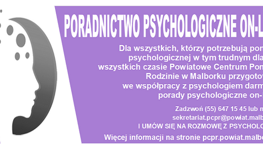 Malbork. Darmowe porady psychologiczne online.