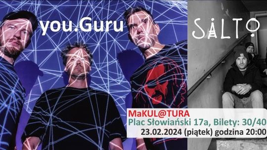 Malbork. Koncert you.Guru + Salto Zespół w Makulaturze.