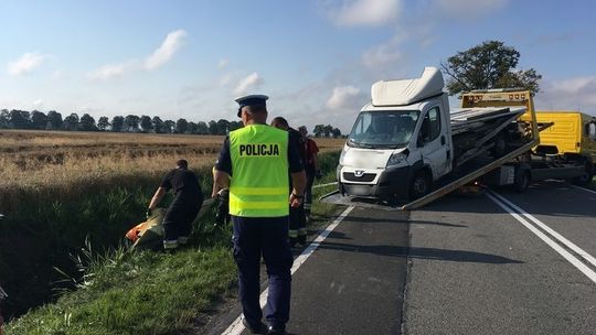 Malbork- Policjanci ponad 4 godziny pracowali na miejscu wypadku na K22