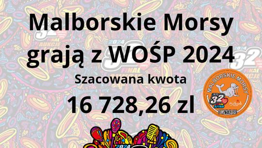 Malbork. Ponad 16 tys. zł podczas morsowania dla WOŚP.