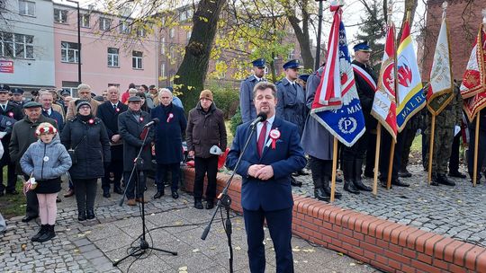 Malbork. Uczczono 105. Rocznicę Odzyskania przez Polskę Niepodległości.