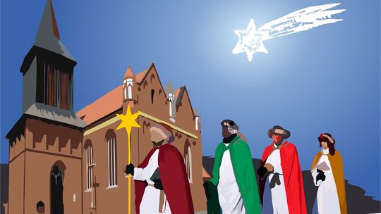 Malbork. Uroczyste obchody Święta Trzech Króli.