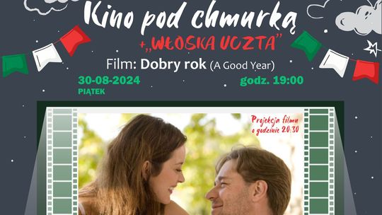 Malbork. „Włoski Wieczór”, czyli koncert muzyki włoskiej w wykonaniu Roberto Ruggieri oraz film „Dobry rok”.