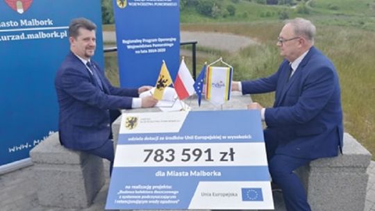 Malbork. Zwiększone dofinansowanie na budowę kolektora deszczowego. Podpisano aneks.