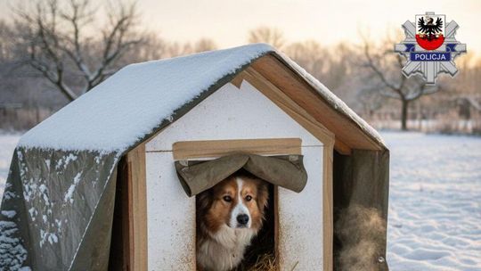 Malborscy policjanci apelują: - "Nie bądź obojętny – zadbaj o zwierzęta podczas mrozów".
