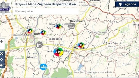 Malborscy policjanci zachęcają do korzystania z Krajowej Mapy Zagrożeń Bezpieczeństwa