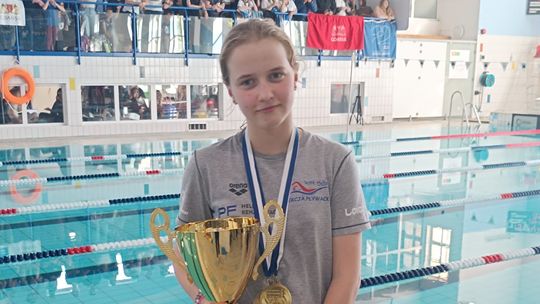 Malborska pływaczka Michalina Kumkowska najlepszą zawodniczką Bałtyckich Nadziei Olimpijskich.