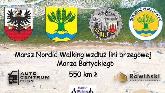 "Marsz Nordic Walking wzdłuż linii brzegowej Morza Bałtyckiego" - każdy z nas może przyłączyć się do akcji charytatywnej Rafała Błądka