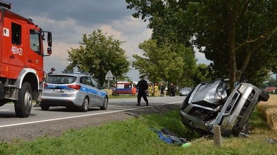 Martąg. Wypadek na drodze krajowej nr 55 – Policja apeluje o ostrożność