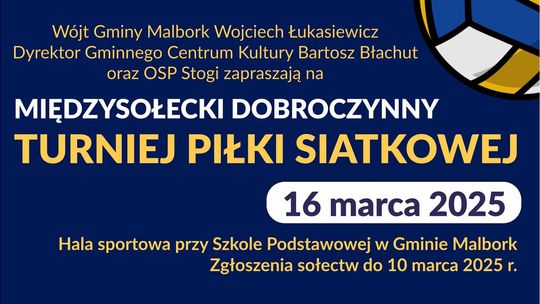 Międzysołecki Dobroczynny Turniej Piłki Siatkowej w Gminie Malbork.