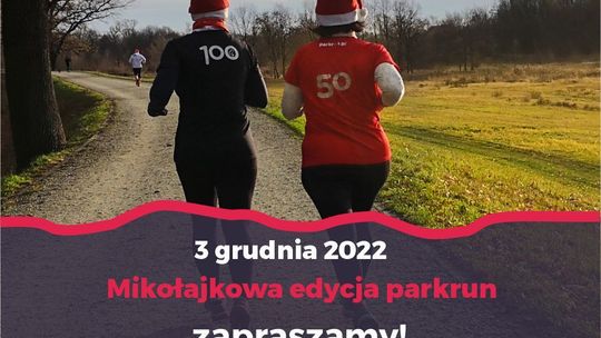 Mikołajkowy parkrun w Malborku połączony z akcja charytatywną Szlachetnej Paczki