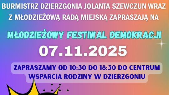 "Młodzieżowy Festiwal Demokracji" w Dzierzgoniu.