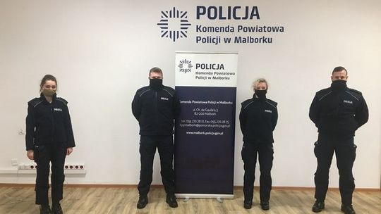 Nowi policjanci w malborskiej komendzie. Policjanci zapraszają: wstąp w nasze szeregi!