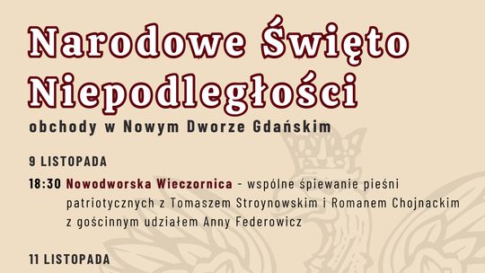 Nowodworska Wieczornica i obchody Narodowego Święta Niepodległości w Nowym Dworze Gdańskim